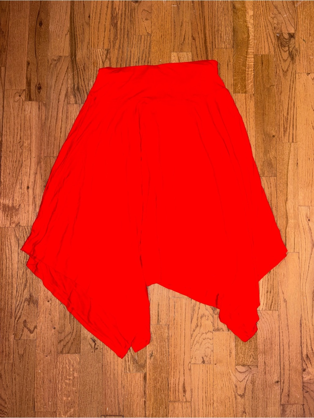 Old Navy red asymmetrical skirt